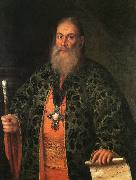 Antropov, Aleksei Portrait of Father Fyodor Dubyansky Spain oil painting reproduction